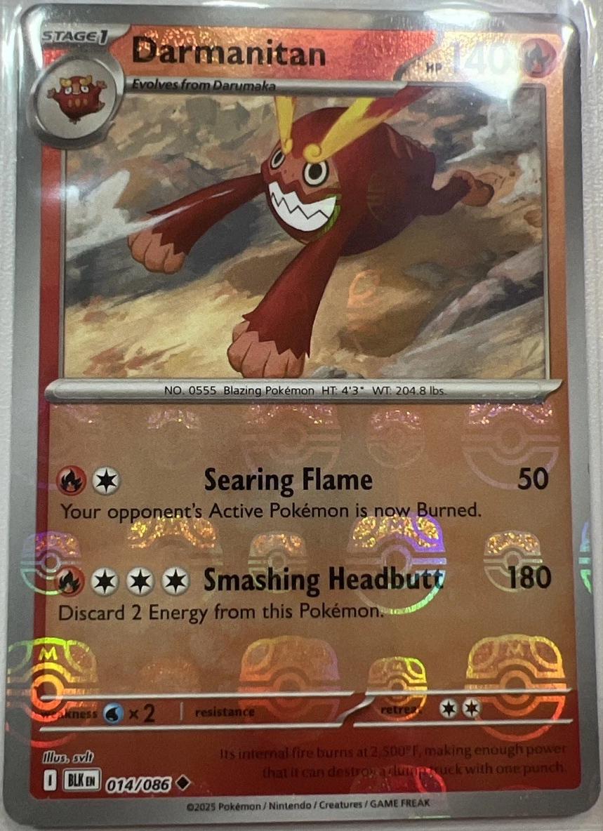 Black Bolt Darmanitan [Master-Ball] Pokémon card